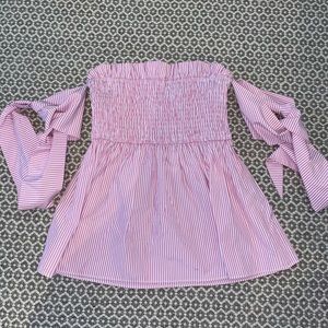 Pink for loves&lemons tie top